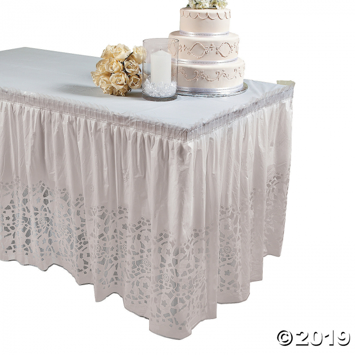 Lace-Printed Table Skirt (1 Piece(s))