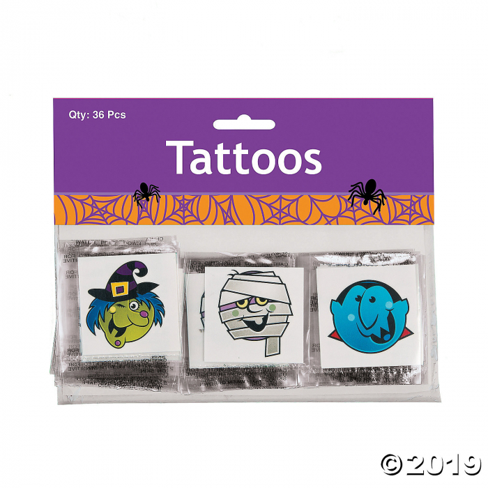 Boo Bunch Halloween Tattoos (72 Piece(s))