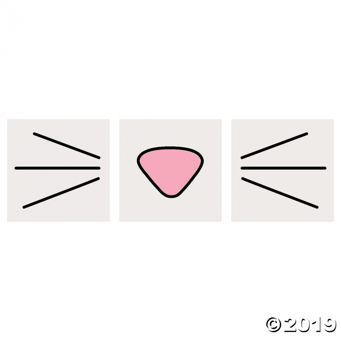 Bunny Face Tattoos (72 Piece(s))