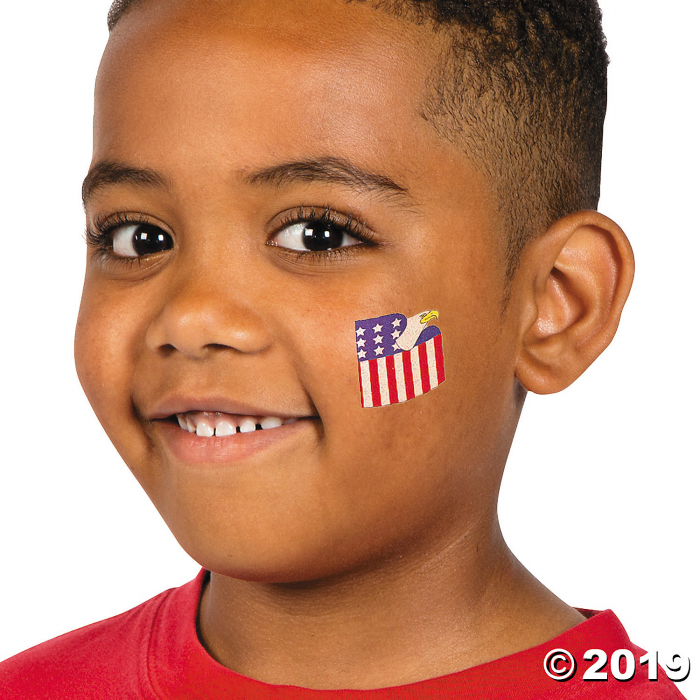 Patriotic Glitter Tattoos (72 Piece(s))