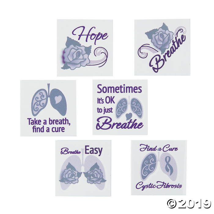 Cystic Fibrosis Awareness Tattoos (Per Dozen)