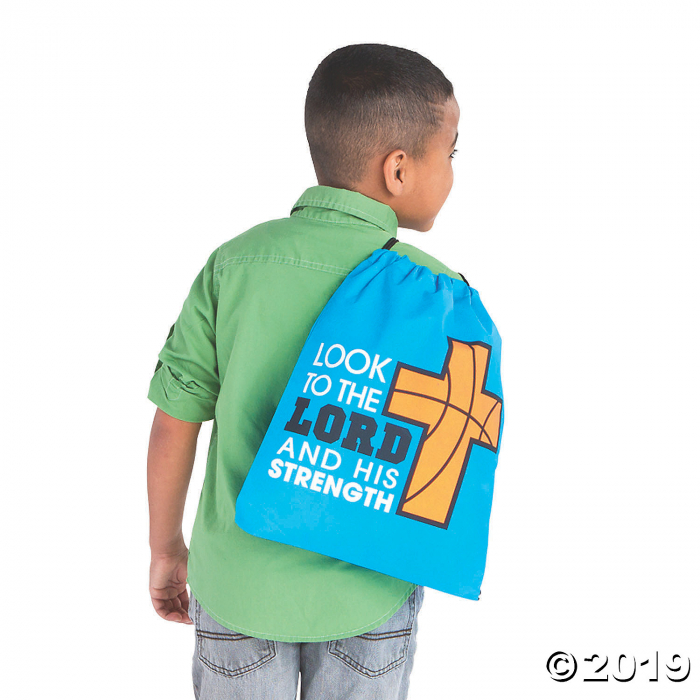 Medium Sports VBS God's Team Drawstring Bags (Per Dozen)