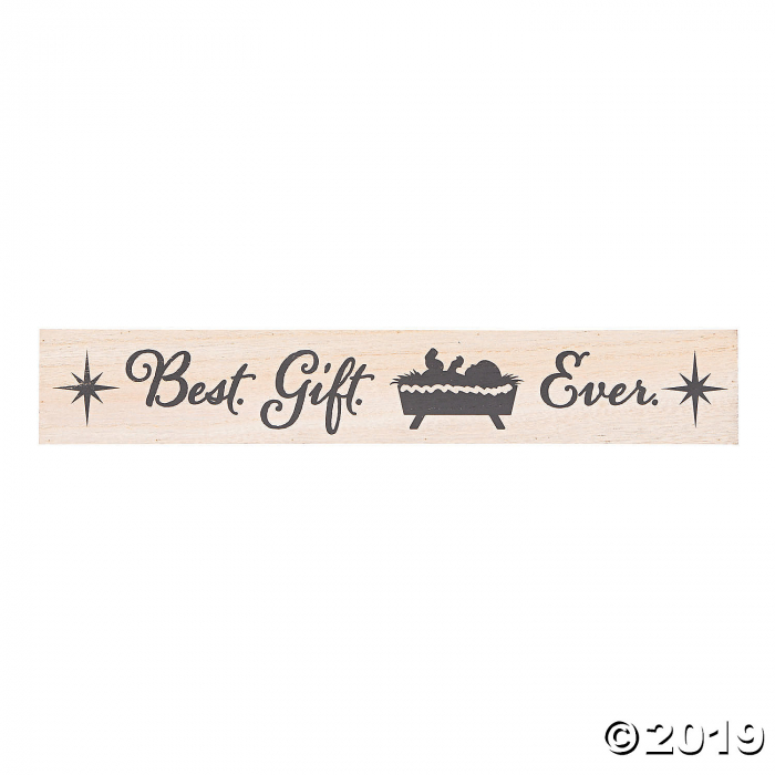 Best Gift Ever Baby Jesus Sign (1 Piece(s))