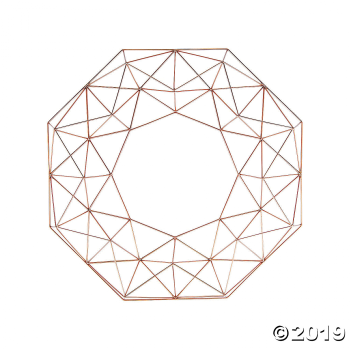 Gold Geometric Frame (1 Piece(s))