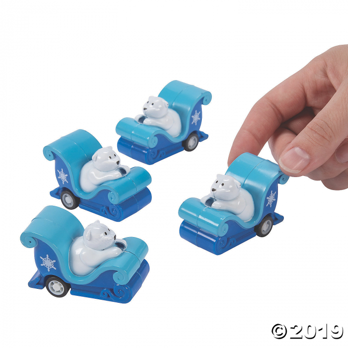 Pullback Winter Sleighs (Per Dozen)
