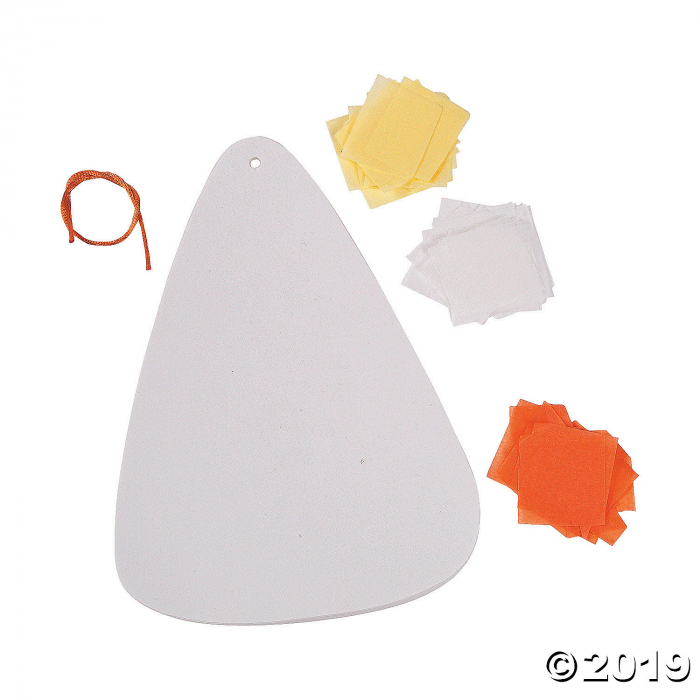 Candy Corn Tissue Paper Craft Kit (Makes 12)