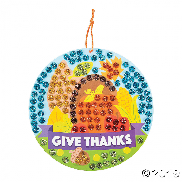 Cornucopia Glitter Mosaic Craft Kit (Makes 12)