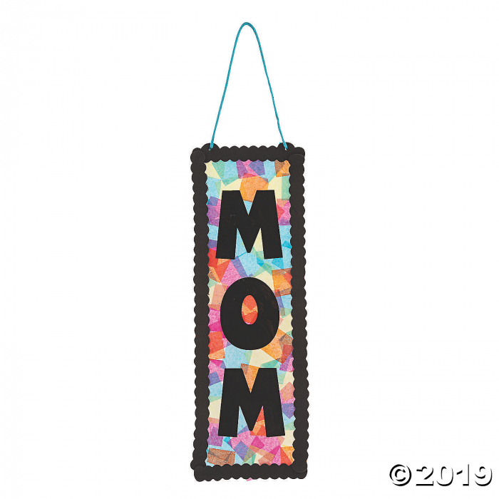 Mother's Day Tissue Paper Sign Craft Kit (Per Dozen)