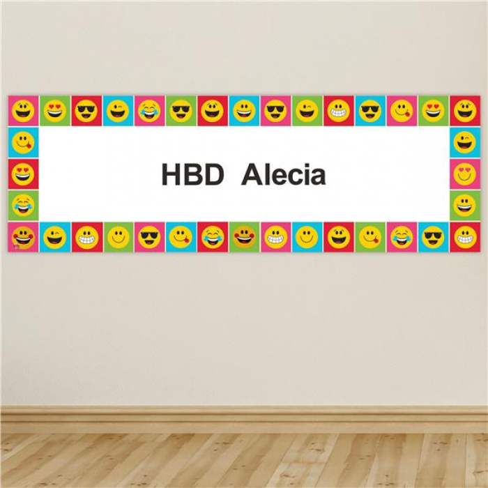 Emojicons Giant Party Banner (Per kit)