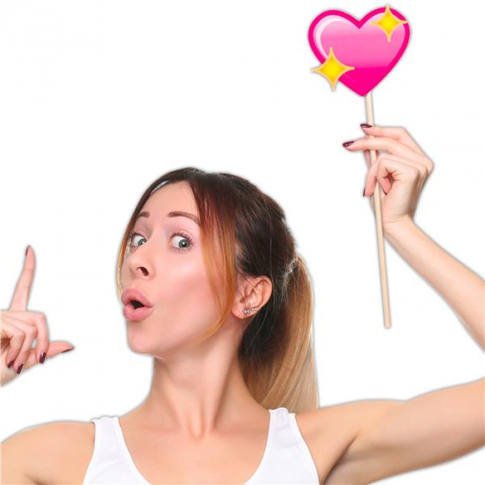 Emojicon Photo Booth Props Kit (Per 20 pack)