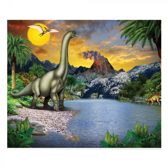 Dinosaur Wall Mural Backdrop