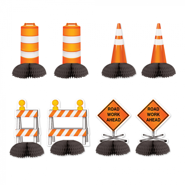 Construction Mini Centerpieces (Per 8 pack)