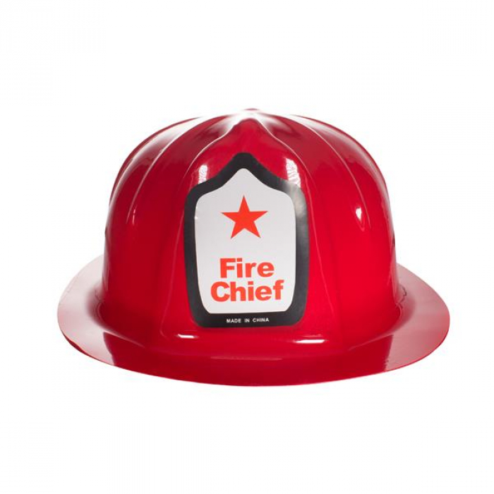 Red Plastic Fire Helmets (Per 12 pack)