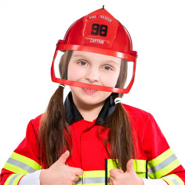 Plastic Fireman Captains Helmet