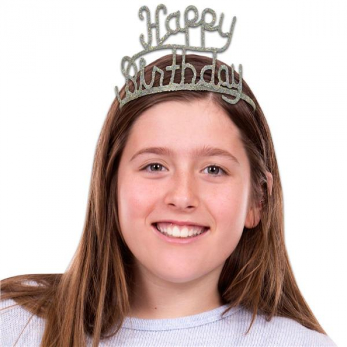 Happy Birthday Glitter Tiara