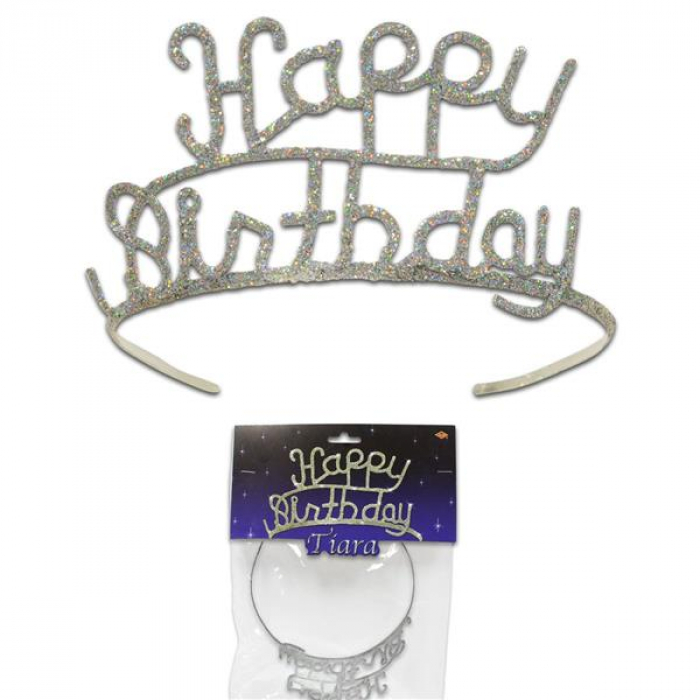 Happy Birthday Glitter Tiara