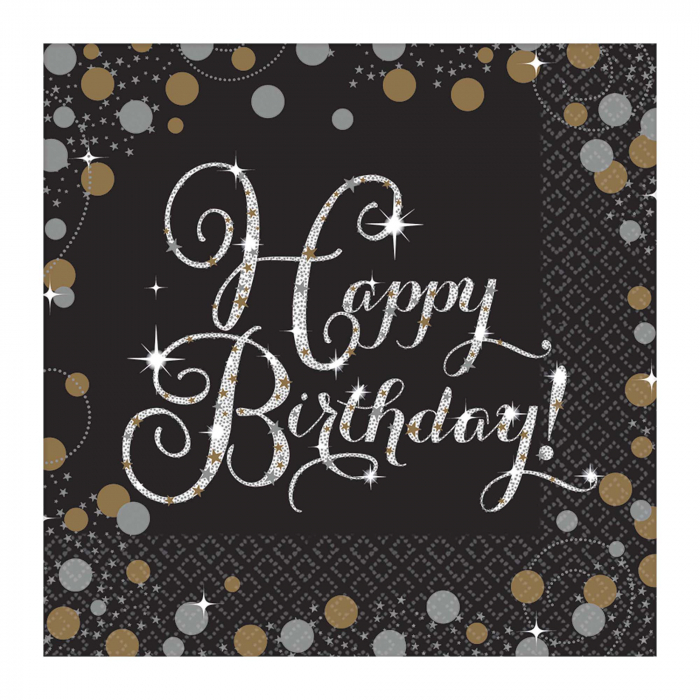 Sparkling Lunch Napkins (Per 16 pack)