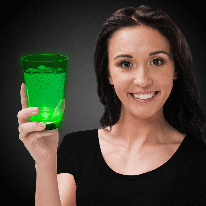 Neon Green LED 12 oz Cup