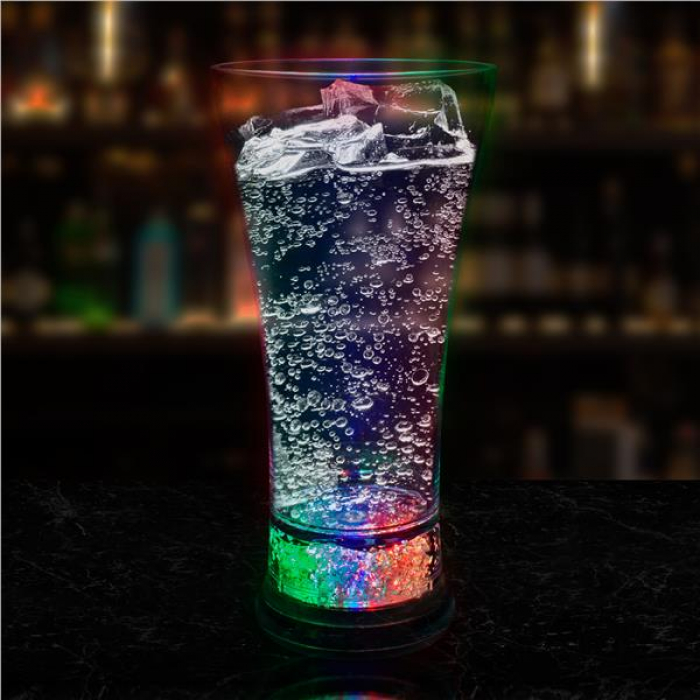 LED Pilsner 14 oz Glass
