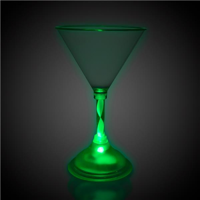 LED 7 oz Martini Glass
