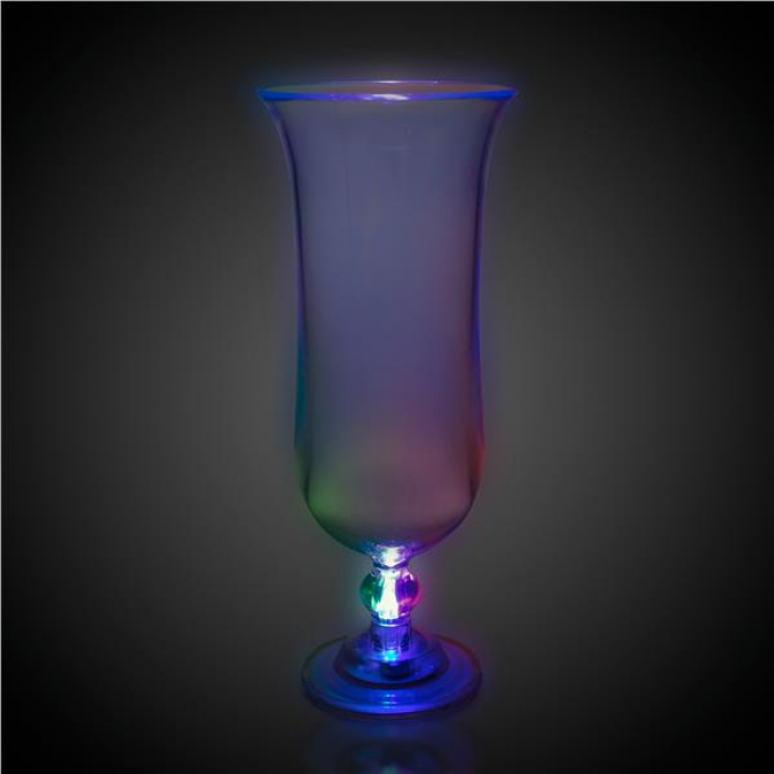 LED Hurricane 16 oz Glass