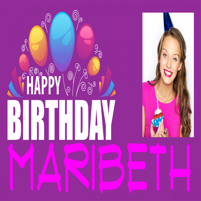 Pink Birthday Custom Photo Banner - 12 x 24