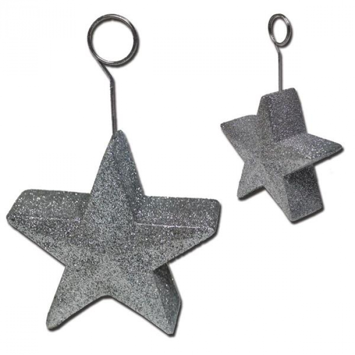 Silver Star Balloon Weight
