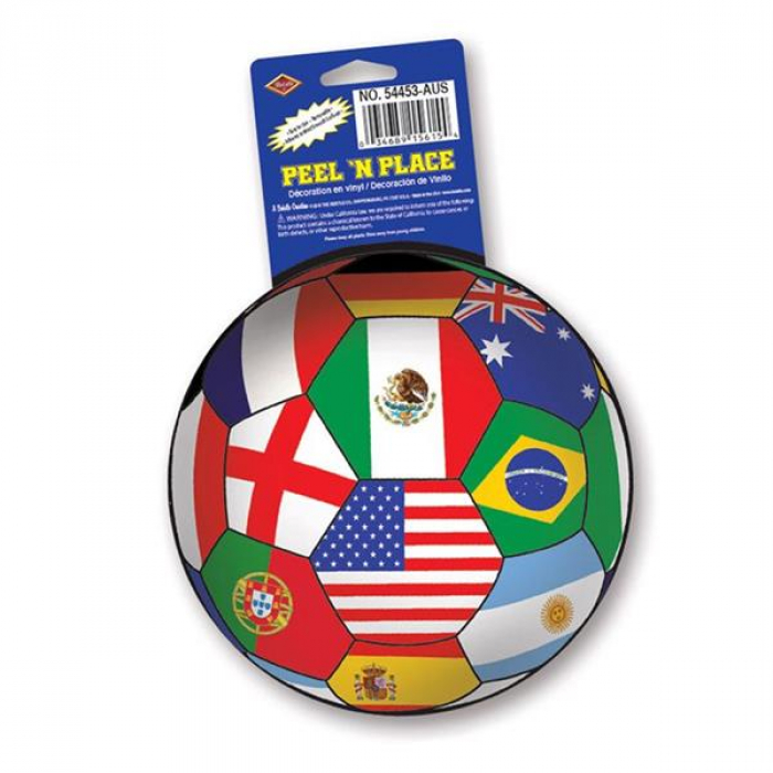 International Soccer Ball Cling