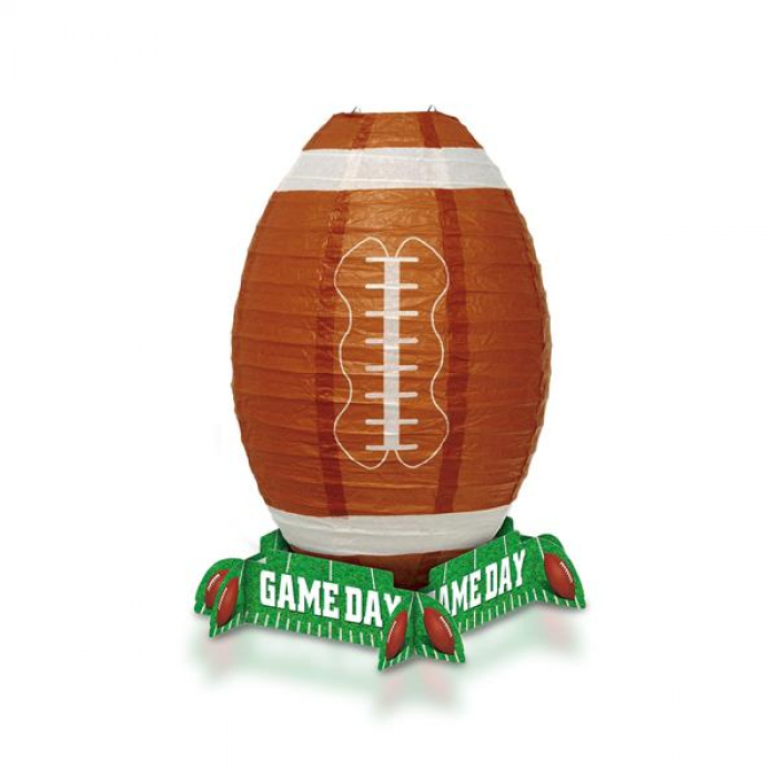 Football Lantern 11" Centerpiece