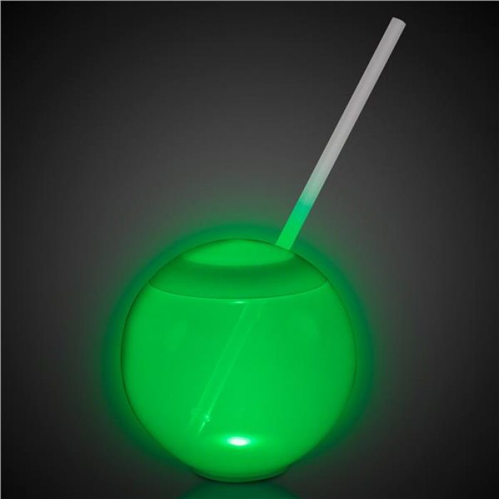 LED 20 oz Tumbler Ball Cup with Straw