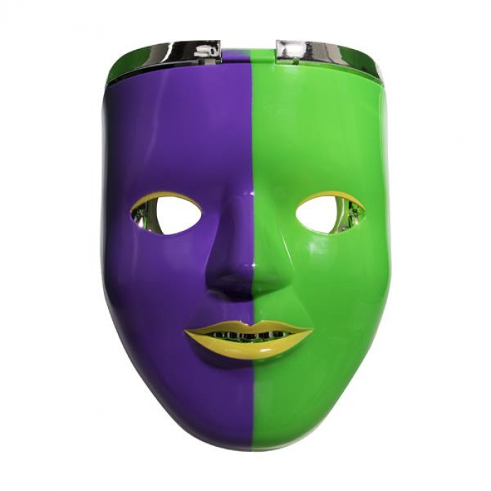 Mardi Gras LED Double Face Mask