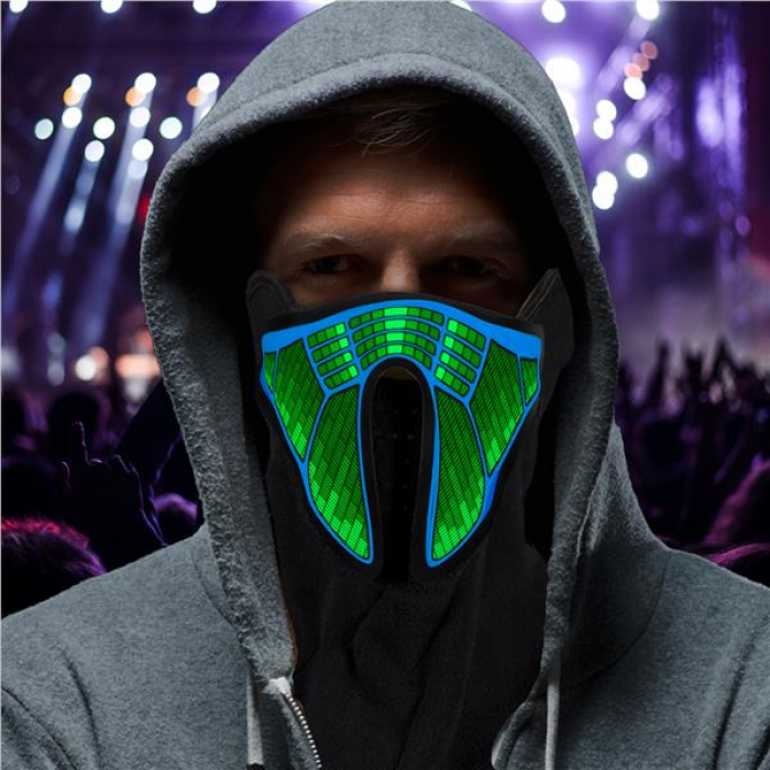 EL Light-Up Sound Activated Face Mask