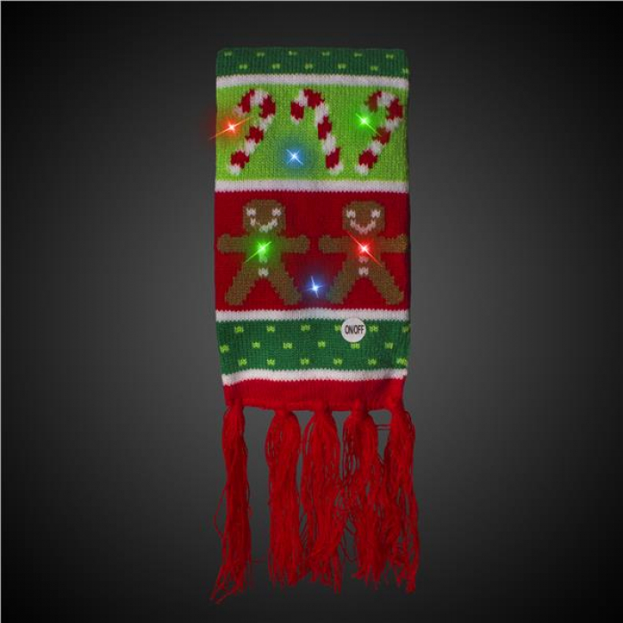 LED Gingerbread Scarf
