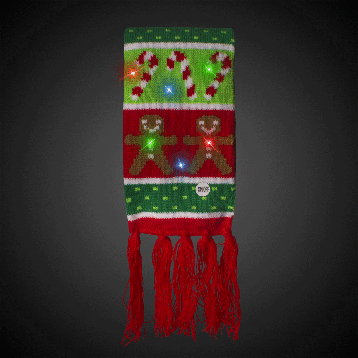 LED Gingerbread Scarf