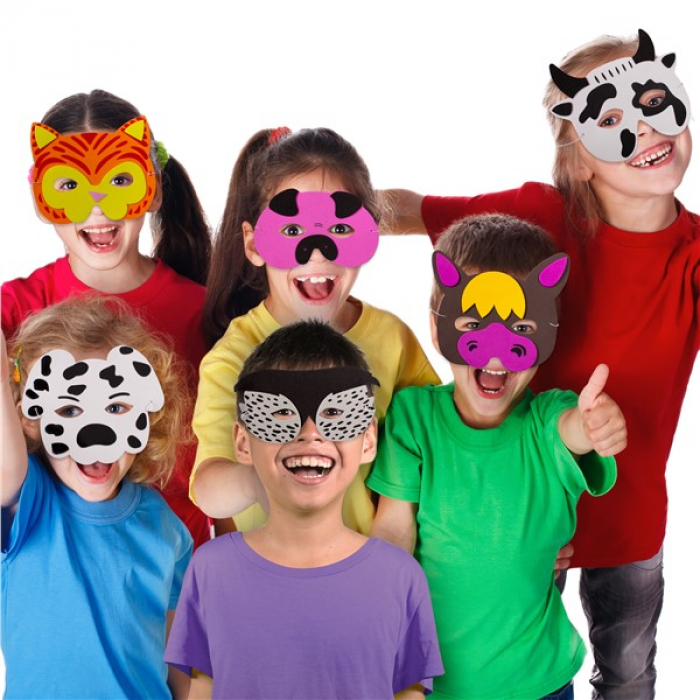 Farm Animal Masks (Per 12 pack)