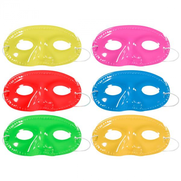 Colorful Half Masks (Per 12 pack)