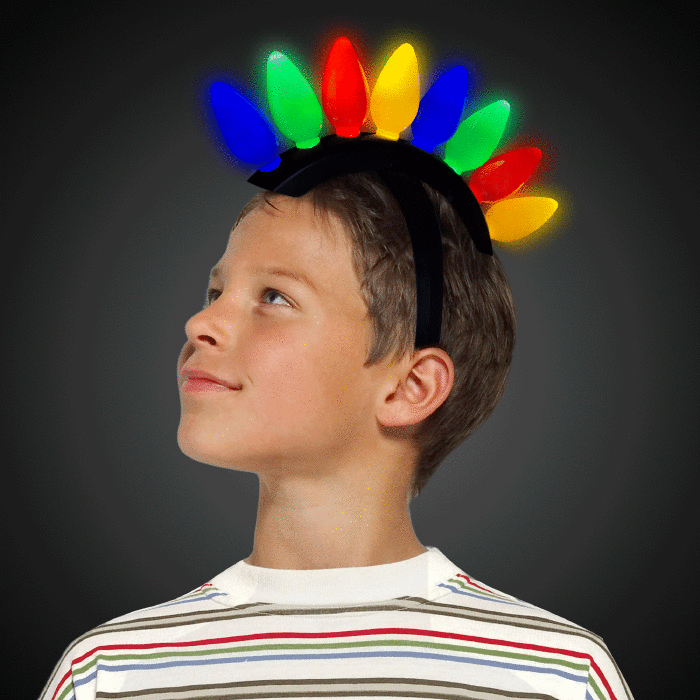 Christmas Bulb LED Headband