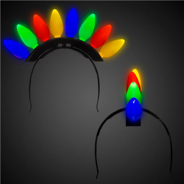 Christmas Bulb LED Headband