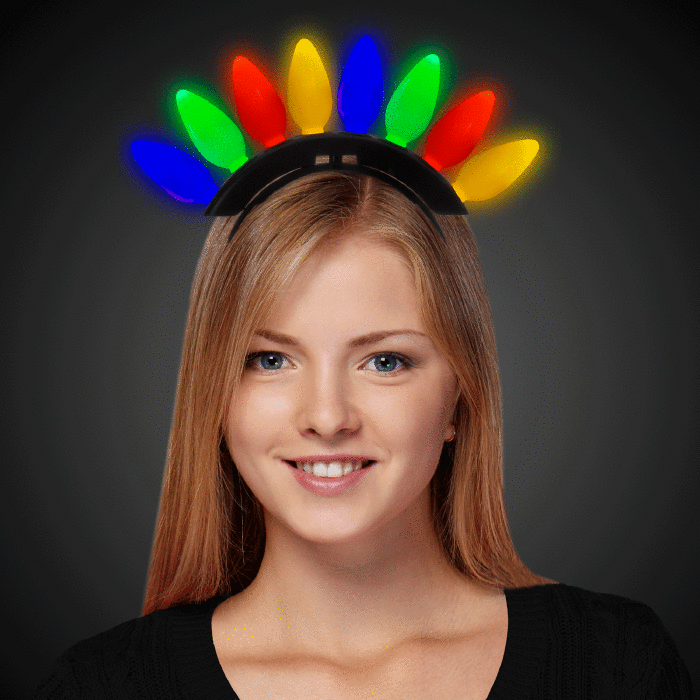 Christmas Bulb LED Headband