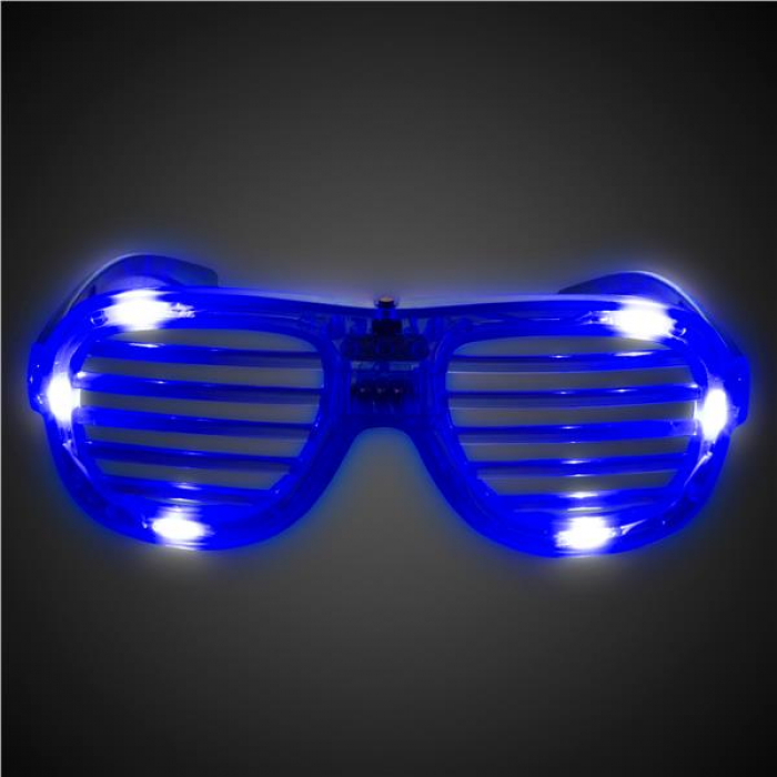 LED Blue Slotted Glasses