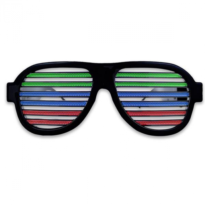 Sound Reactive LED Slotted Glasses