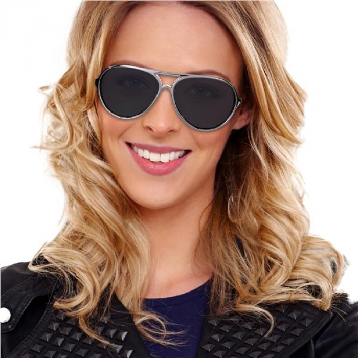 Silver Aviator Sunglasses (Per 12 pack)