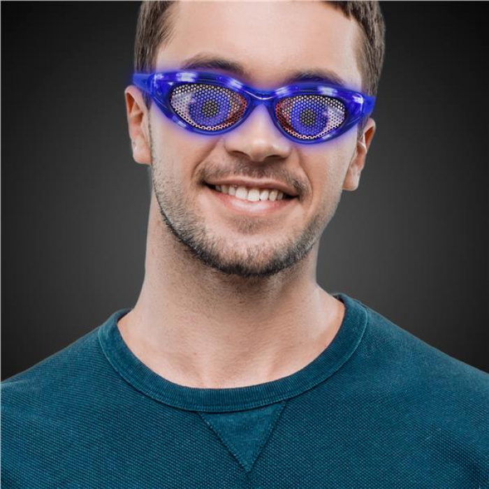 LED Blue Eyes Novelty Sunglasses