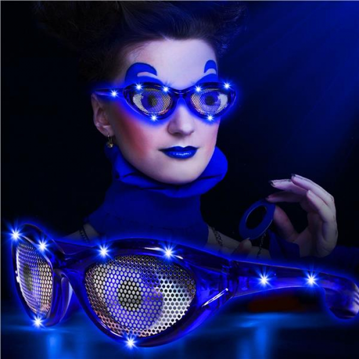 LED Blue Eyes Novelty Sunglasses