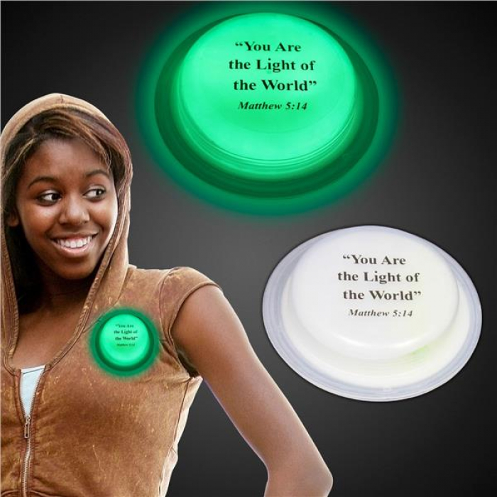 Matthew 5:14 Green Glow Badge