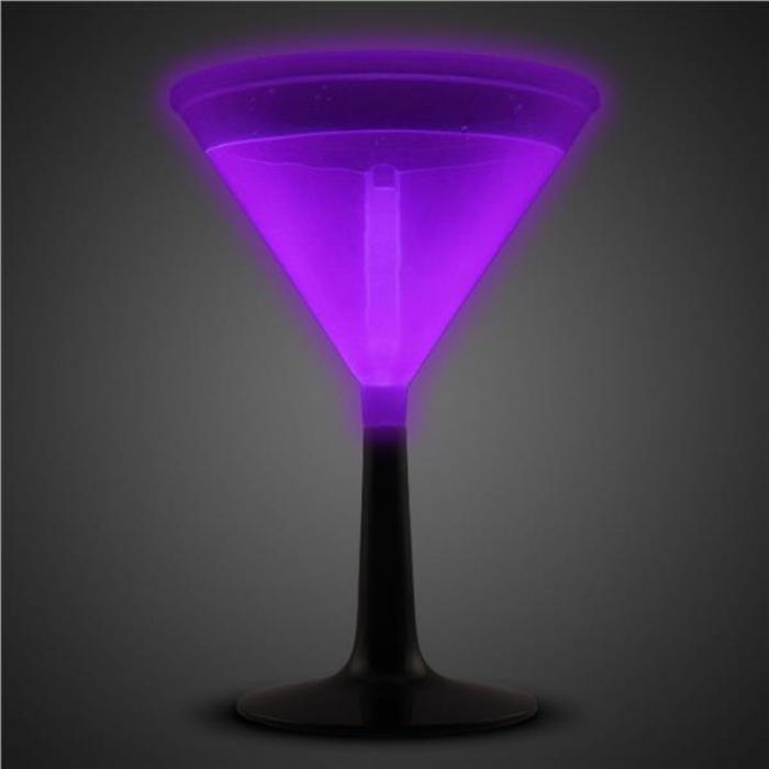 Purple Glowing Martini Glass (Per Piece)