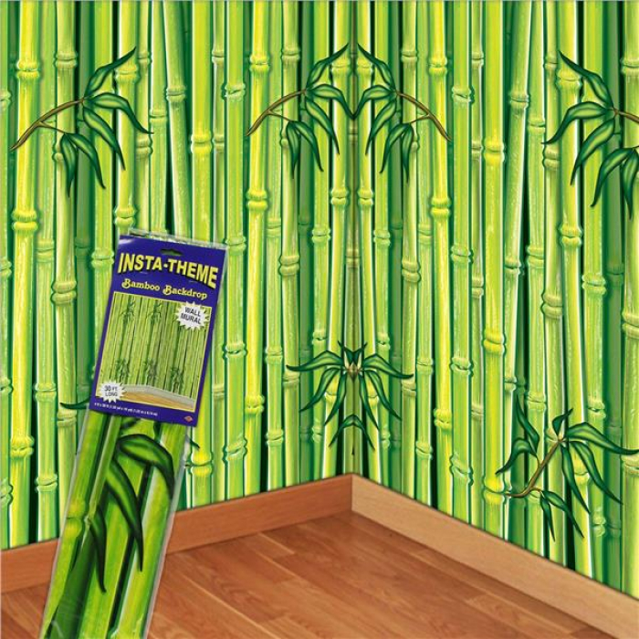 Green Bamboo Backdrop Room Roll (Per 30' roll)