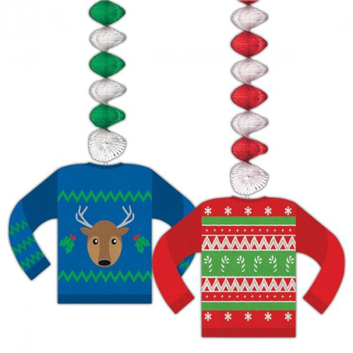 Ugly Sweater Whirl Decorations (Per 2 pack.)