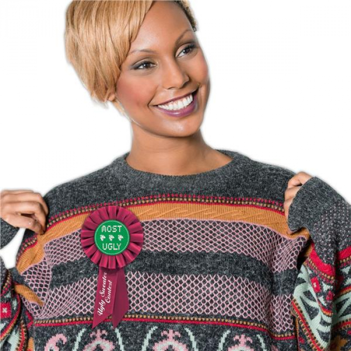 Ugly Sweater Contest Award Ribbon