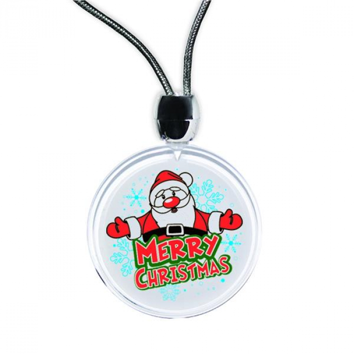 Merry Christmas LED Light-Up Necklace
